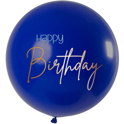 Ballon Elegant True Blue XL - 80cm van Folat koop je bij Partywinkel