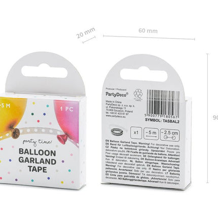 Ballon Garland Tape 5m van Partydeco koop je bij Partywinkel