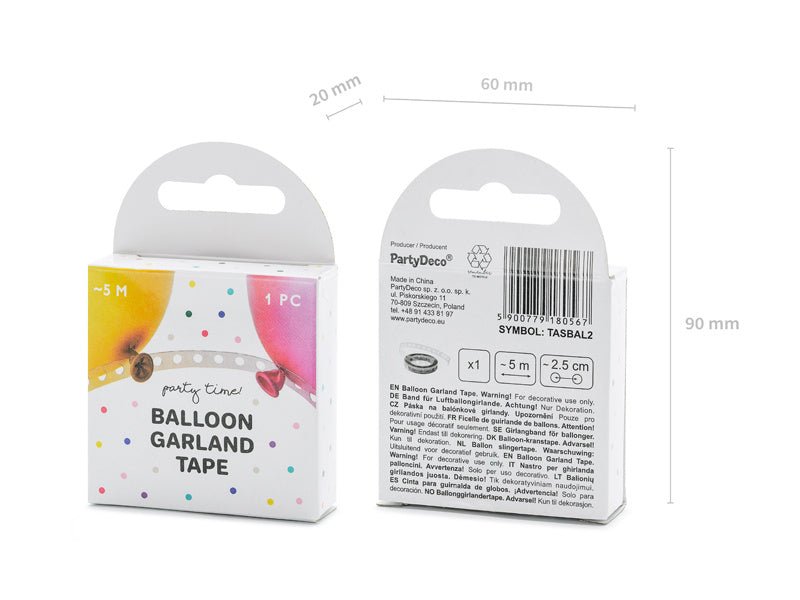 Ballon Garland Tape 5m van Partydeco koop je bij Partywinkel