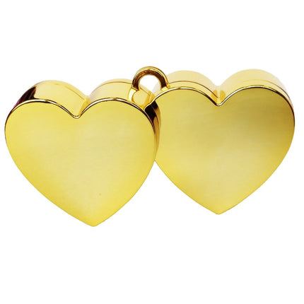 Ballon Gewicht Hartjes Goud 140gr van WeFiesta koop je bij Partywinkel