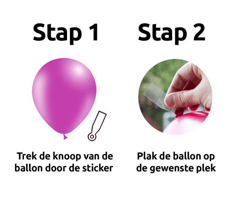 Ballon Plakkers 6cm 20st van WeFiesta koop je bij Partywinkel