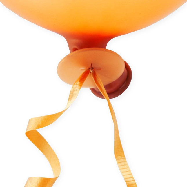 Ballon Snelsluiters Oranje met Lint 100st van WeFiesta koop je bij Partywinkel