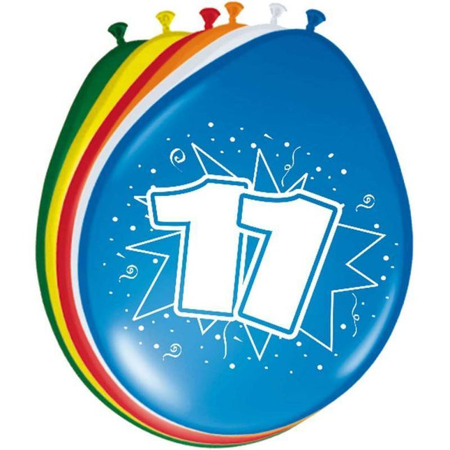 Ballonnen 11 Jaar 30cm 8st van Folat koop je bij Partywinkel