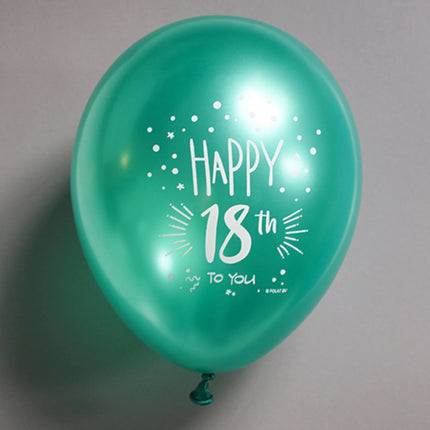 Ballonnen 18 jaar Happy 18th 33cm 6st van Folat koop je bij Partywinkel
