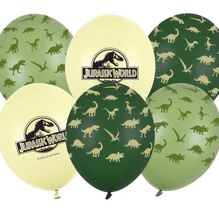 Ballonnen 30 cm, Jurassic World, mix van Partydeco koop je bij Partywinkel