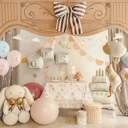 Ballonnen 30 cm, Muizen met cijfer 1, Light Blue van Partydeco koop je bij Partywinkel