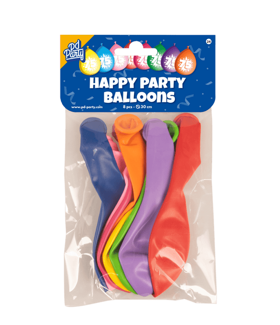Ballonnen 75 Jaar Hoera 30cm 8st van Paper Dreams koop je bij Partywinkel