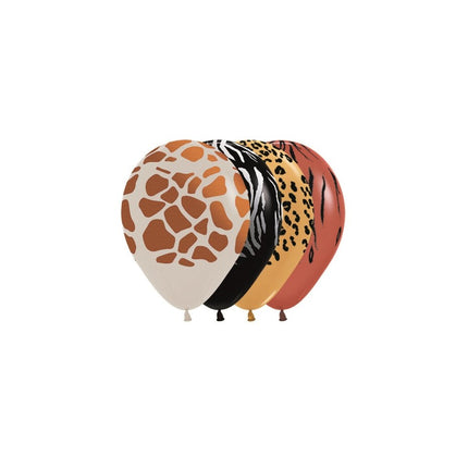 Ballonnen Animal Print Metallic Ink 12cm 50st van Sempertex koop je bij Partywinkel