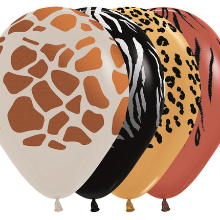 Ballonnen Animal Print Metallic Ink 30cm 25st van Sempertex koop je bij Partywinkel