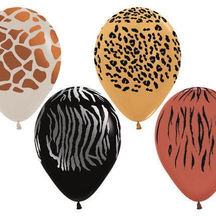 Ballonnen Animal Print Metallic Ink 30cm 25st van Sempertex koop je bij Partywinkel