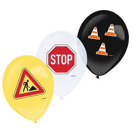 Ballonnen Bouw 28cm 6st van Riethmueller koop je bij Partywinkel