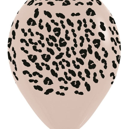 Ballonnen Cheetah White Sand 30cm 25st van Sempertex koop je bij Partywinkel