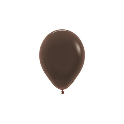 Ballonnen Chocolate Brown 12cm 50st van Sempertex koop je bij Partywinkel