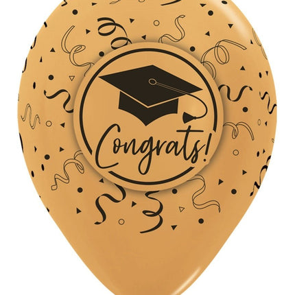 Ballonnen Congrats Graduation Mix 30cm 25st van Sempertex koop je bij Partywinkel