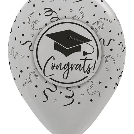 Ballonnen Congrats Graduation Mix 30cm 25st van Sempertex koop je bij Partywinkel
