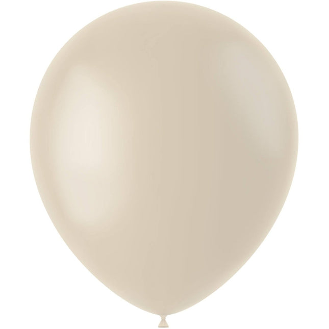 Ballonnen Creamy Latte 33cm - 10 stuks van Folat koop je bij Partywinkel