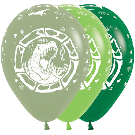 Ballonnen Dinosaur T Rex Mix 30cm 25st van Sempertex koop je bij Partywinkel