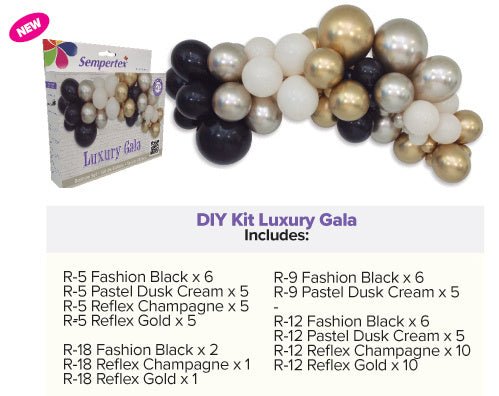 Ballonnen DIY Balloon Kit Luxury Gala van Sempertex koop je bij Partywinkel