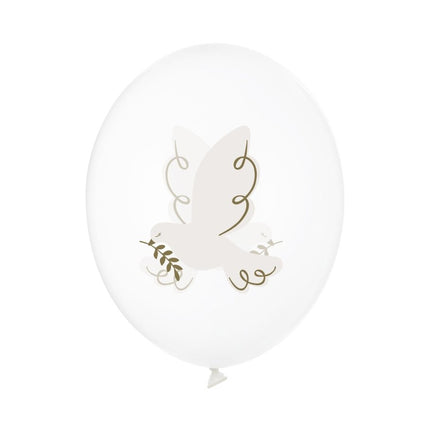 Ballonnen Duiven 30cm 6st van Partydeco koop je bij Partywinkel