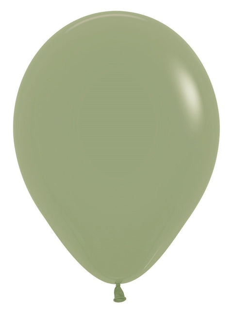 Ballonnen Eucalyptus 30cm 12st van Sempertex koop je bij Partywinkel