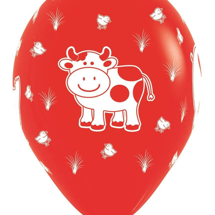 Ballonnen Farm Animals Mix 30cm 25st van Sempertex koop je bij Partywinkel