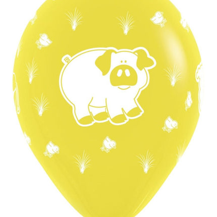 Ballonnen Farm Animals Mix 30cm 25st van Sempertex koop je bij Partywinkel