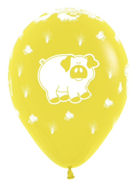 Ballonnen Farm Animals Mix 30cm 25st van Sempertex koop je bij Partywinkel