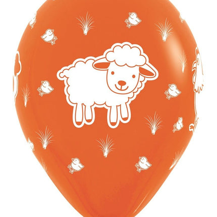 Ballonnen Farm Animals Mix 30cm 25st van Sempertex koop je bij Partywinkel