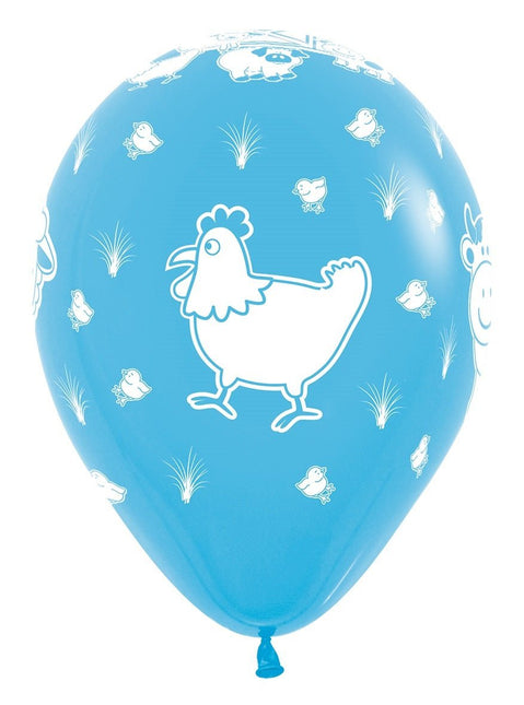 Ballonnen Farm Animals Mix 30cm 25st van Sempertex koop je bij Partywinkel