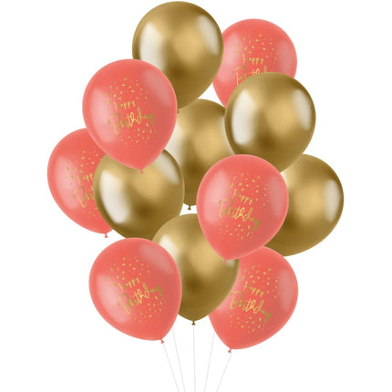 Ballonnen Golden Dusk 30cm - 12 stuks van Folat koop je bij Partywinkel