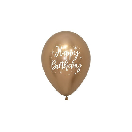 Ballonnen Happy Birthday Radiant Reflex Mix 25st van Sempertex koop je bij Partywinkel