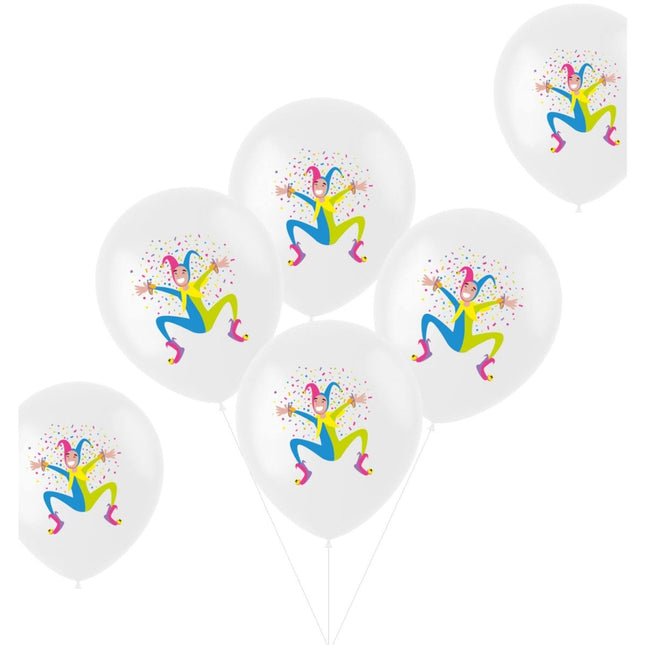 Ballonnen Harlekijn 33cm 6st van Folat koop je bij Partywinkel