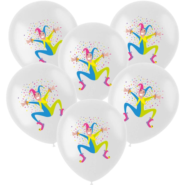 Ballonnen Harlekijn 33cm 6st van Folat koop je bij Partywinkel