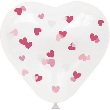 Roze Hartjes Ballonnen 30cm 4st van Folat koop je bij Partywinkel