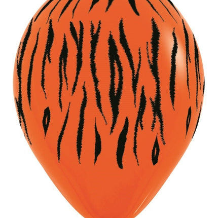 Ballonnen Jungle Stripes Mix 30cm 25st van Sempertex koop je bij Partywinkel
