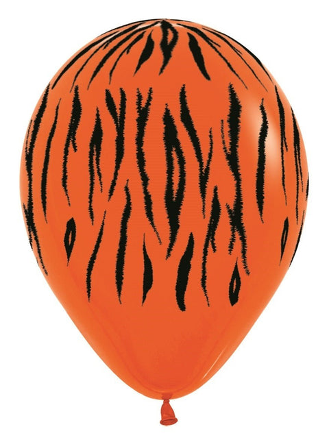 Ballonnen Jungle Stripes Mix 30cm 25st van Sempertex koop je bij Partywinkel