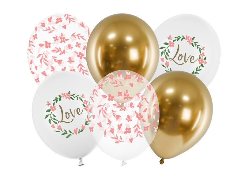 Ballonnen Love Mix 30cm 6st van Partydeco koop je bij Partywinkel