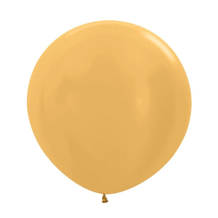 Ballonnen Metallic Gold 61cm 10st van Sempertex koop je bij Partywinkel