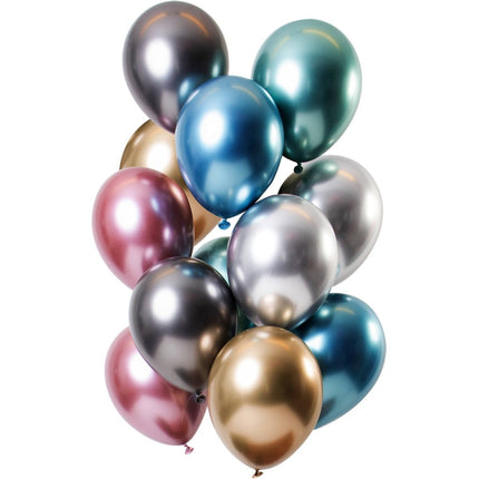 Ballonnen Mirror Effect Treasures 33cm - 12 stuks van Folat koop je bij Partywinkel