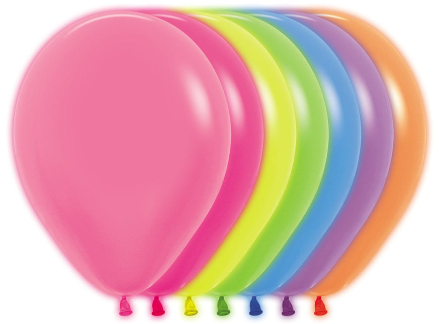 Ballonnen Neon Mix 30cm 50st van Sempertex koop je bij Partywinkel