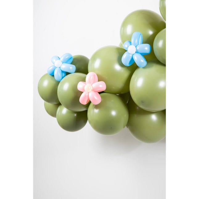 Ballonnen Olive Green 33cm - 10 stuks van Folat koop je bij Partywinkel