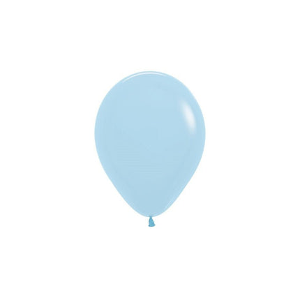 Ballonnen Pastel Matte Blue 12cm 50st van Sempertex koop je bij Partywinkel