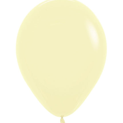 Ballonnen Pastel Matte Yellow 25cm 100st van Sempertex koop je bij Partywinkel