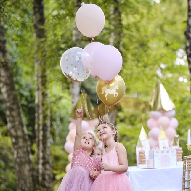 Ballonnen Prinsessen Unicorn 30cm 5st van Ginger Ray koop je bij Partywinkel