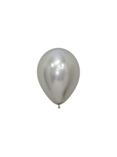 Ballonnen Reflex Silver 12cm 50st van Sempertex koop je bij Partywinkel