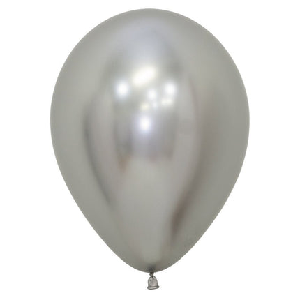 Ballonnen Reflex Silver 23cm 80st van Sempertex koop je bij Partywinkel