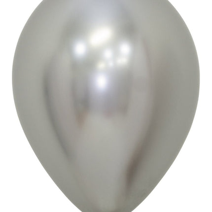 Ballonnen Reflex Silver 30cm 12st van Sempertex koop je bij Partywinkel