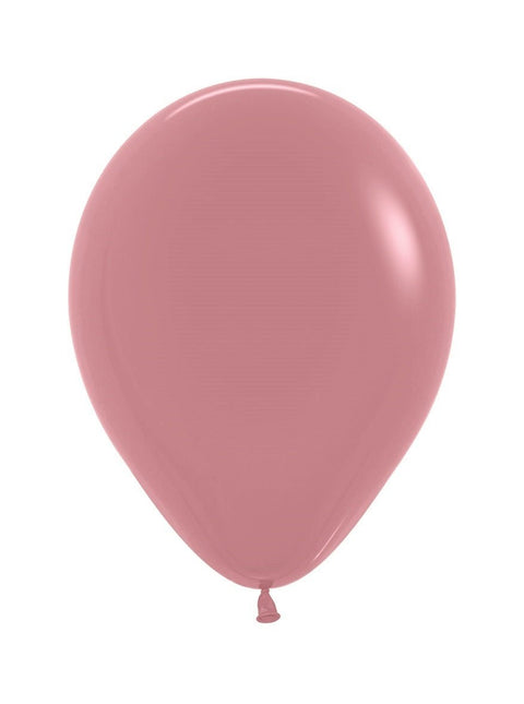 Ballonnen Rosewood 25cm 100st van Sempertex koop je bij Partywinkel