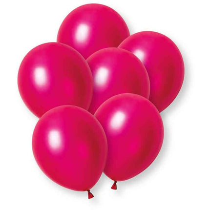 Ballonnen Roze Fuchsia 30cm 8st van Unique koop je bij Partywinkel
