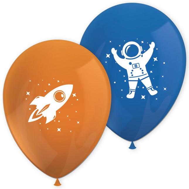 Ballonnen Ruimtevaart 28cm 8st van Procos koop je bij Partywinkel